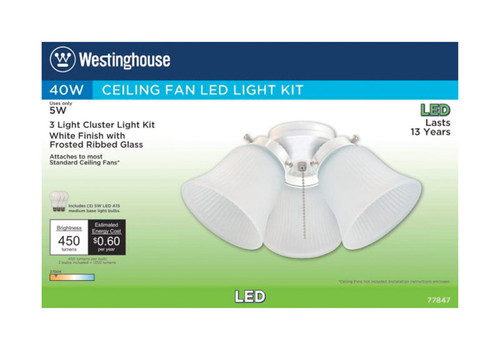 Westinghouse - 77847 - Natural White Cluster Ceiling Fan Light Kit