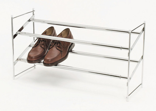 Whitmor - 6023-210 - 8-3/4 in. H x 24 in. W x 14 in. L Steel Expanding and Stacking Shoe Rack