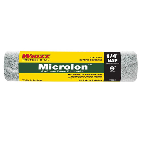 Whizz - 73906 - Microlon 9 in. W x 1/4 in. Cage Paint Roller Cover - 1/Pack
