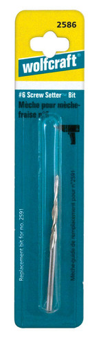 Wolfcraft - 2586 - Screw Setter 3 mm x 2.56 in. L High Speed Steel Tapered Drill Bit 1/pc.