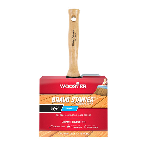 Wooster - F5119-5-1/2 - Bravo Stainer 5-1/2 in. W Flat Paint Brush