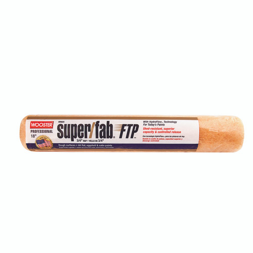 Wooster - RR925-18 - Super/Fab FTP Synthetic Blend 18 in. W x 3/4 in. Regular Paint Roller Cover