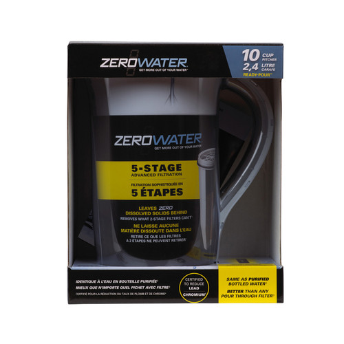 ZeroWater - ZR-0810-4N - 10 cups Blue Water Filtration Pitcher