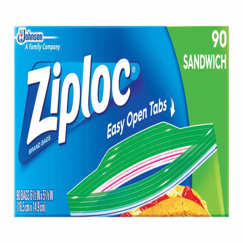 Ziploc - 71147 - Clear Sandwich Bag - 90/Pack
