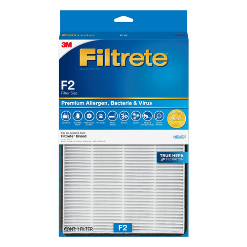 3M - FAPF-F2N-4 - Filtrete 13 in. H X 8.2 in. W Rectangular HEPA Air Purifier Filter