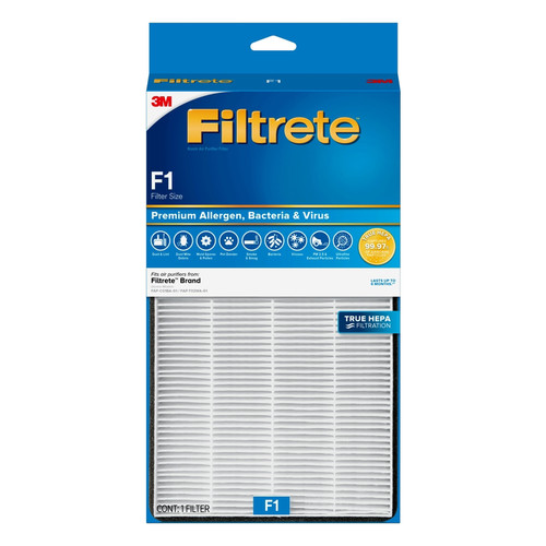 3M - FAPF-F1N-4 - Filtrete 12 in. H X 6.75 in. W Rectangular HEPA Air Purifier Filter