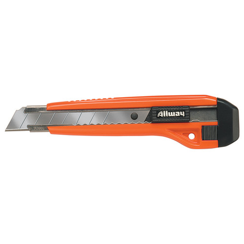 Allway - KS7 - Deluxe 6-3/8 in. Snap-Off Utility Knife Orange 1 pk