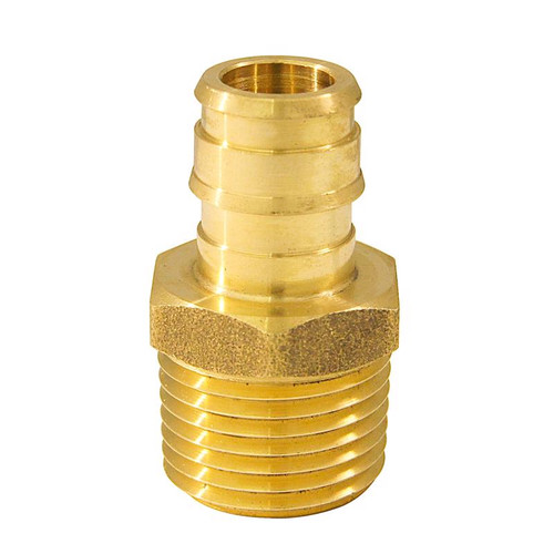 Apollo - EPXMA1212 - PEX-A 1/2 in. Expansion PEX in to T X 1/2 in. D MPT Brass Adapter