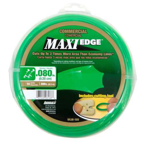 Arnold - WLM-180 - Maxi Edge Commercial Grade .080 in. D X 280 ft. L Trimmer Line