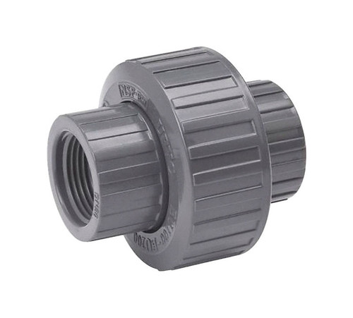 BK Products - 164-103 - ProLine Schedule 80 1/2 in. FPT T X 1/2 in. D Threaded PVC Union