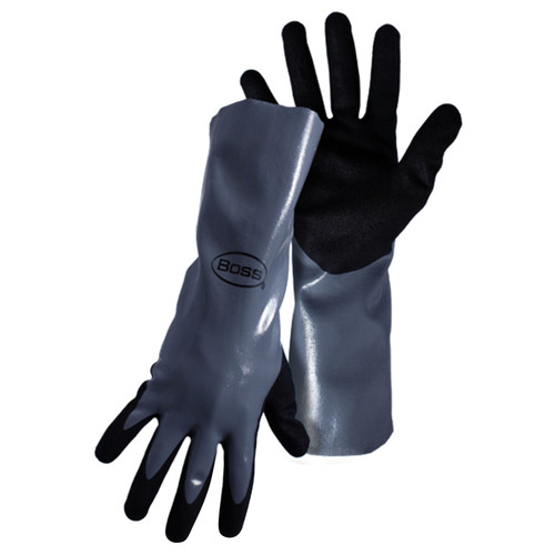 Boss - 7712 - Unisex Indoor/Outdoor Dipped Gloves Gray L 1 pair