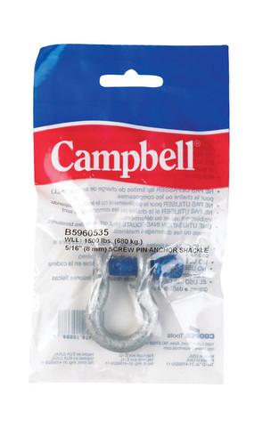Campbell - T9640535 - Galvanized Forged Carbon Steel Anchor Shackle 3/4