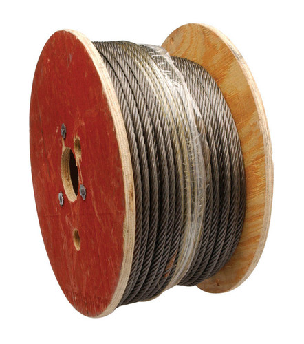 Campbell - 7008327 - Chain Rust Prohibiting Oil Fiber Core Steel 3/8 in. D X 250 ft. L Aircraft Cable