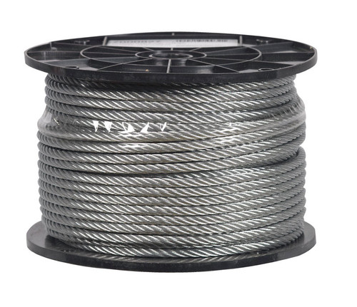 Campbell - 7000827 - Chain Galvanized Galvanized Steel 1/4 in. D X 250 ft. L Aircraft Cable
