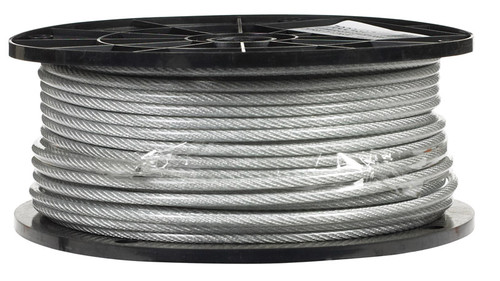 Campbell - 7000497 - Chain Clear Vinyl Galvanized Steel 1/8 in. D X 250 ft. L Aircraft Cable