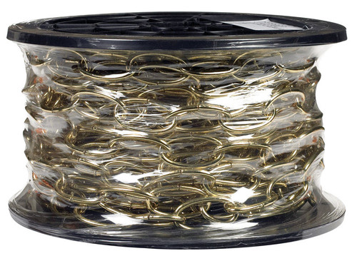 Campbell - 0722000 - Chain 10 Brass Glo Metal Decorative Chain 0.14 in. D 1.21 in.