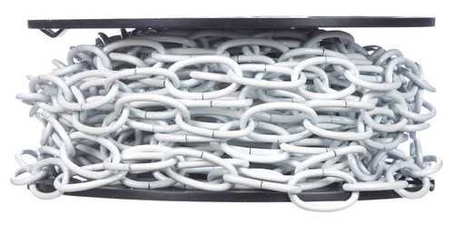 Campbell - T0722004N - Chain 10 White Polycoated White Metal Decorative Chain 0.14 in. D 1.24 in.