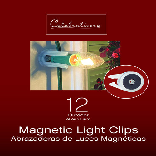 Celebrations - 73057-12COSACP - Magnetic Light Clip 12 ct