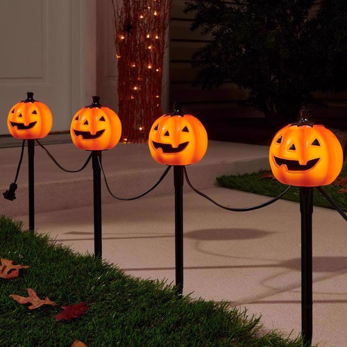 Celebrations - 37002-71 - Halloween Incandescent Pumpkin Pathway Decor