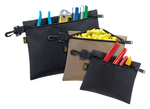 CLC - 1100 - 1.5 in. W X 9 in. H Polyester Tool Pouch Set Assorted 3 pc