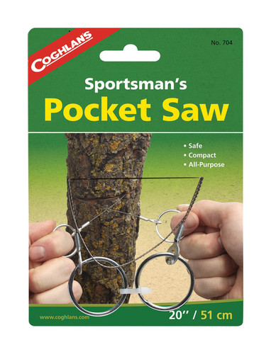 Coghlan's - 704 - Sportsman's Pocket Saw Silver Camp Saw 6.5 in. H X 1/2 in. W X 20 in. L 1 pk