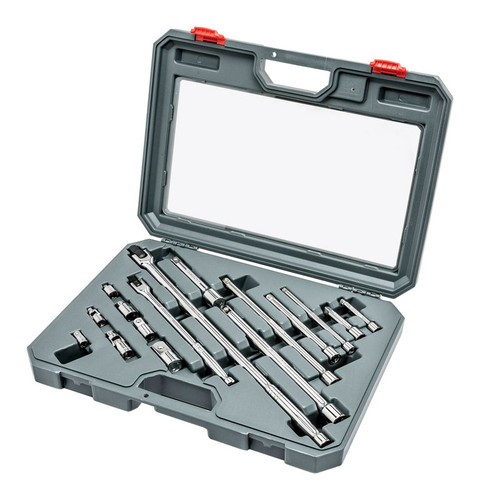 Crescent - CTK16 - Assorted Sizes S X 1/4 in. drive S SAE 6 and 12 Point Socket Wrench Set 16 pc