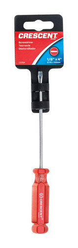 Crescent - CS184 - 1/8 in. S X 4 in. L Slotted Screwdriver 1 pc