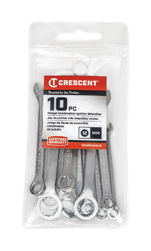 Crescent - CCWSIGMM10 - 12 Point Metric Ignition Wrench Set 10 pc