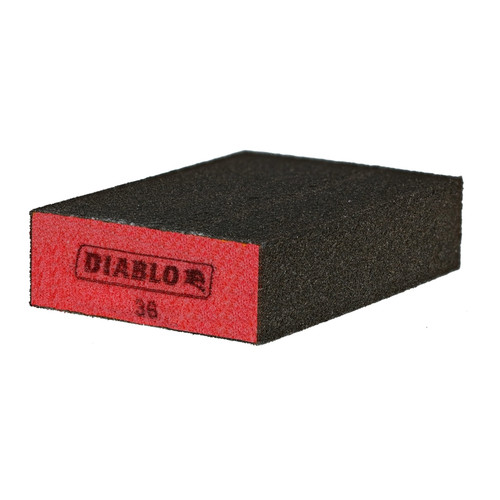 Diablo - DFBBLOCCRS01G - 4 in. L X 2-1/2 in. W X 1 in. T 36 Grit Coarse Block Sanding Sponge