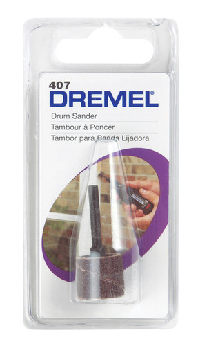 Dremel - 407 - 0.5 in. D X 1/2 in. L Aluminum Oxide Drum Sander Bands 60 Grit Coarse 1 pc