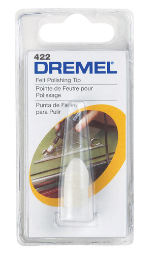Dremel - 422 - 3/8 in. S X 1 in. L Felt Felt Polishing Tip 1 pk