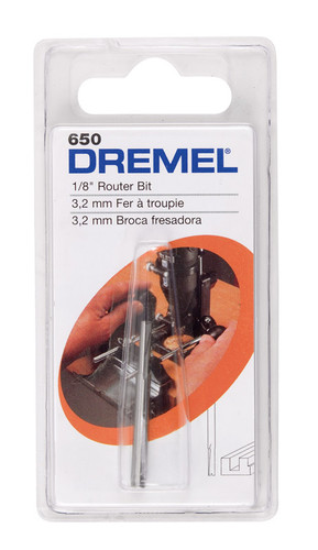 Dremel - 650 - 1/8 in. S X 1-1/2 in. L High Speed Steel High Speed Router Bit 1 pk