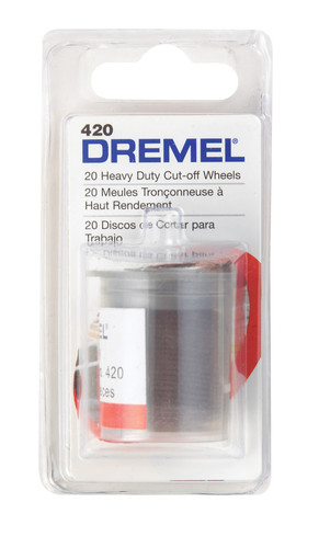 Dremel - 420 - 15/16 in. D X 1/8 in. S Aluminum Oxide Metal Cut-Off Wheel 20 pk