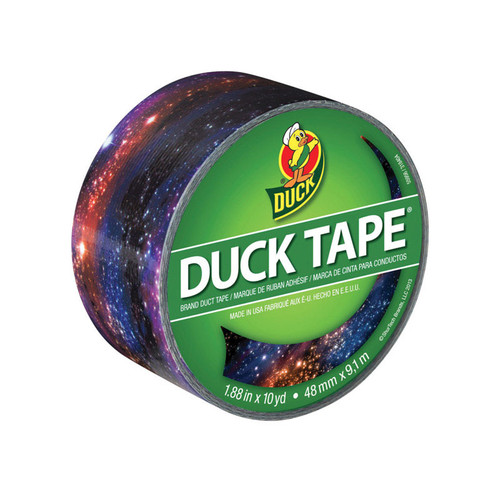 Duck - 283039 - 1.88 in. W X 10 yd L Multicolored Galaxy Duct Tape