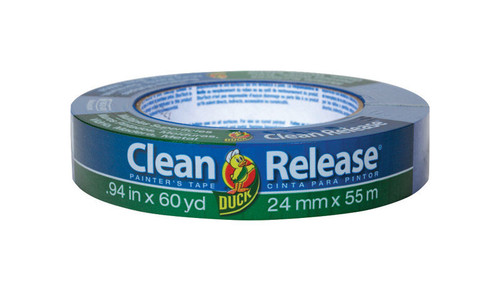 Duck - 240193 - Clean Release .94 in. W X 60 yd L Blue Medium Strength Painter's Tape 1 pk