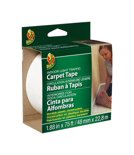 Duck - 286377 - 1.88 in. W X 75 ft. L Reversible Scrim Indoor Carpet Tape