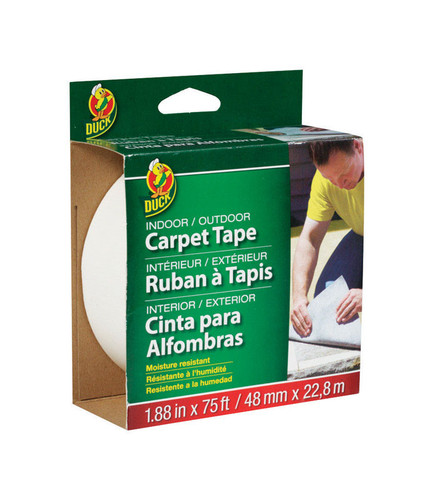 Duck - 286372 - 1.88 in. W X 75 ft. L Reversible Scrim Indoor and Outdoor Carpet Tape