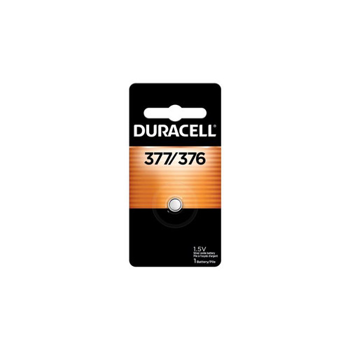Duracell - D377BPK - Silver Oxide 376/377 1.5 V 28 Ah Electronic/Watch Battery 1 pk