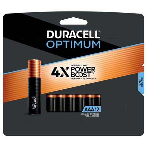 Duracell - 032662 - Optimum AAA Alkaline Batteries 12 pk Carded