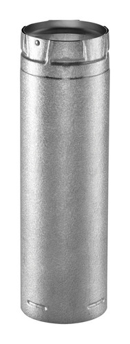 DuraVent - 4PVL-36R - PelletVent 4 in. D X 36 in. L Galvanized Steel Double Wall Stove Pipe