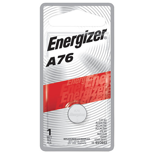 Energizer - A76BPZ - Alkaline A76 1.5 V 150 Ah Button Cell Battery 1 pk
