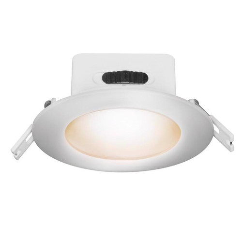 Feit Electric - LEDR4JBX/6WYCA - Warm White 4 in. W Aluminum LED Dimmable Recessed J-Box Downlight 10 W