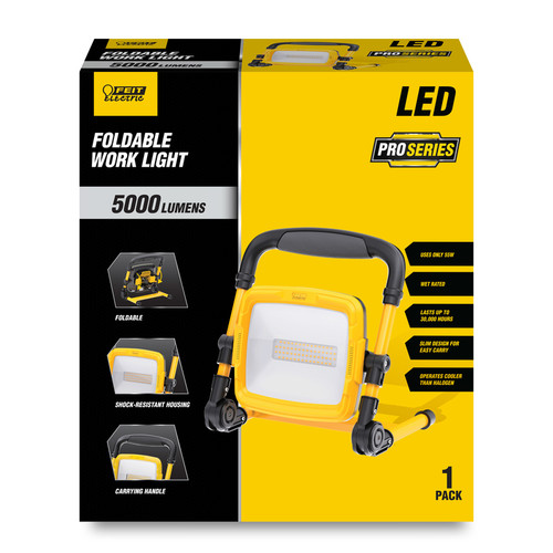 Feit Electric - WORK5000XLPLUGF - Pro Series 5000 lm LED Corded Stand (H or Scissor) Work Light