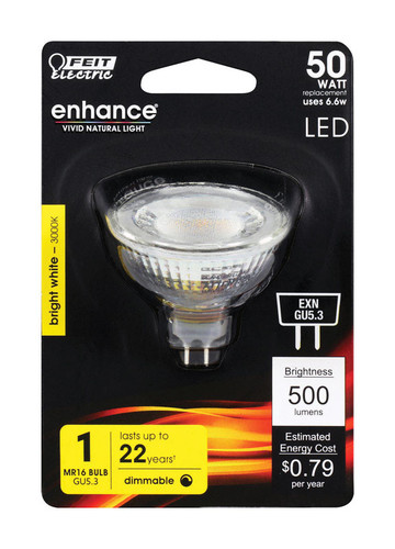 Feit Electric - BPEXN/930CA - MR16 GU5.3 LED Bulb Bright White 50 W 1 pk