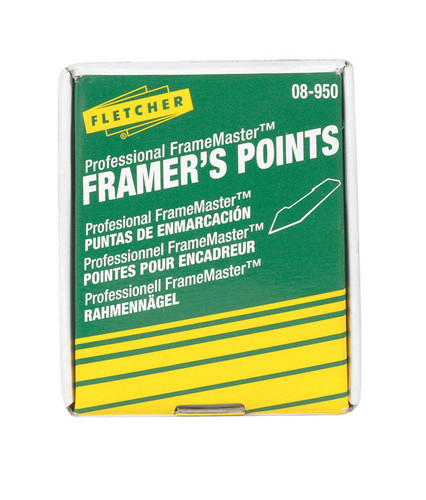 Fletcher-Terry - 08-950 - Professional FrameMaster Framer's Points For Repairing or reglazing windows - 3000/Pack