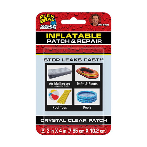 FLEX - KITPVC3X4 - SEAL Stop Leaks Fast Inflatable Patch & Repair Kit PVC 2 pk