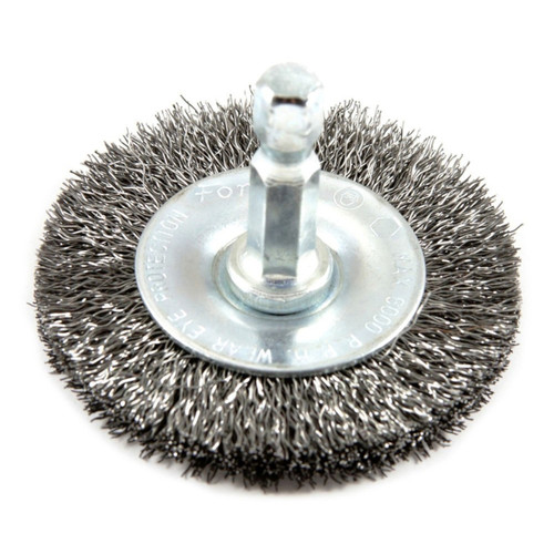 Forney - 72728 - 2 in. Crimped Wire Wheel Brush Metal 6000 rpm 1 pc