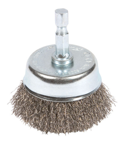 Forney - 72731 - 3 in. D X 1/4 in. S Coarse Steel Crimped Wire Cup Brush 6000 rpm 1 pc