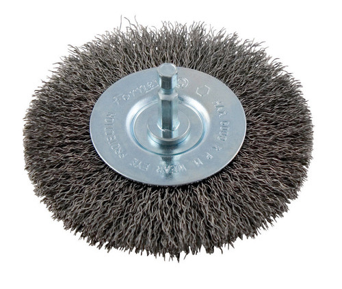 Forney - 72740 - 4 in. Crimped Wire Wheel Brush Metal 6000 rpm 1 pc