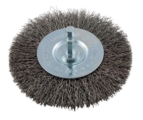 Forney - 72739 - 4 in. Crimped Wire Wheel Brush Metal 6000 rpm 1 pc